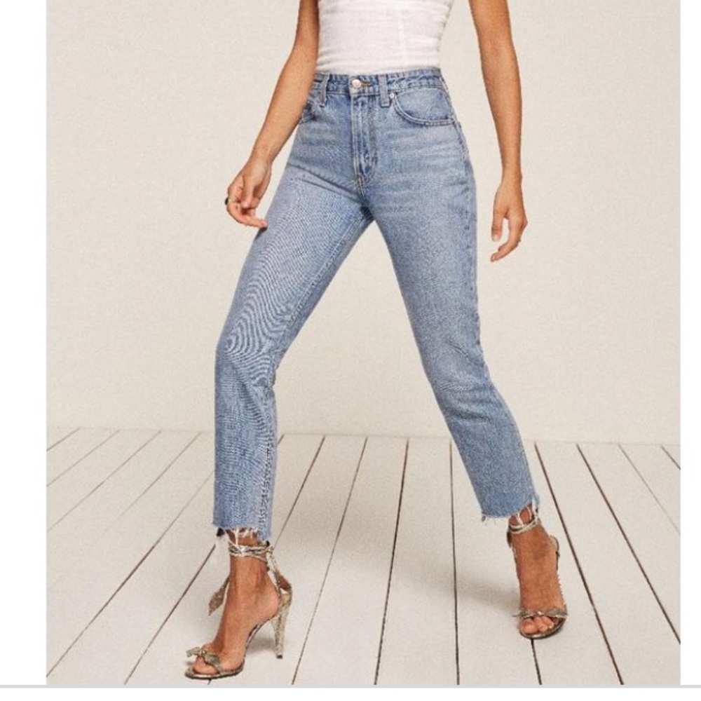 Reformation cropped cigarette jeans 🎉NWT🎉